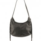 F21 Forever 21 Black Faux Leather Chain Fringe Handbag