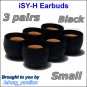 Small Ear Buds Tips Pads Cushions for Sony MDR EX300 EX500 EX700 EX310 EX510 EX600 EX1000 @Black