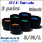 Replacement Ear Buds Tips Cushions for Sony MDR EX300 EX500 EX700 EX310 EX510 EX600 EX1000 @Black