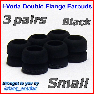 Small Double Flange Ear Buds Tips for Sennheiser CX 300 300-II 400-II 500 350 380 550 / IE 6 7 8 @B