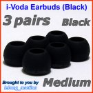 Medium Ear Buds Tips Pads for Creative EP-3NC HS-730i EP-650 EP-660 EP-830 EP-630 EP-630i EP-635 @B