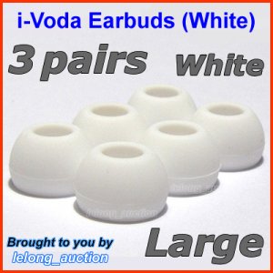 Large Ear Buds Tips Pads for Creative EP-3NC HS-730i EP-650 EP-660 EP-830 EP-630 EP-630i EP-635 @W
