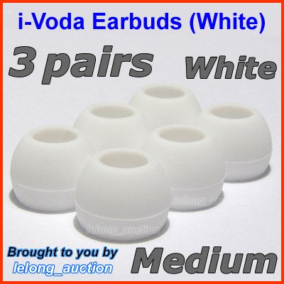 Medium Ear Buds Tips Pads for Creative EP-3NC HS-730i EP-650 EP-660 EP-830 EP-630 EP-630i EP-635 @W