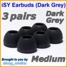 Medium Replacement Ear Buds Tips for Skullcandy Asym TiTan FMJ Smokin INKD Riot Holua Striker @DG