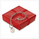 #31493 Heart Pendant Link Bracelet