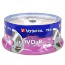 Verbatim DigitalMovie 8x 4.7GB 120-Minute DVD+R Media 25-Piece Spindle