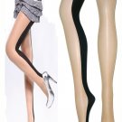 Black Nude Two Tone Nylon Patterned Fashion Tights Stockings Women's Underwear Lingerie