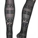 Funky Multi Patterned Stretchy Lace Tights Fishnet Stockings Lingerie Gothic Emo Punk