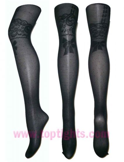 Fashion Chain Suspender Tights Sheer Stockings Lingerie Runway Look