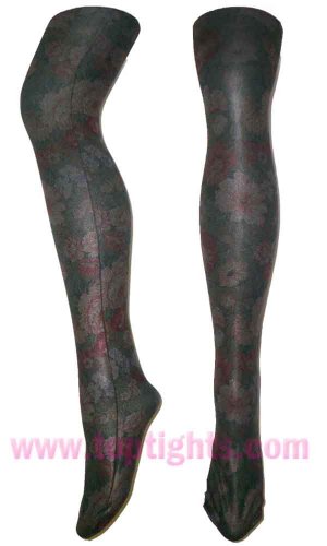 Floral Garden Flower Printed Tights Color Stockings Fashion Pantyhose Lingerie