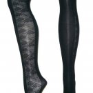 Ladies Black Sheer Opaque Rose Tights Stockings Pantyhose Evening Wear Dresses