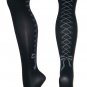 Lace Up Bow Patterned Printed Tights Stockings Pantyhose Emo Punk Gothic