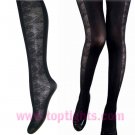 Sheer Rose Opaque Tights Ladies Black Stockings Pantyhose Evening Wear Dresses