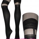 Mock Heart Garter Suspender Print Over the Knee Stockings Lingerie Pantyhose