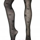 Black Star Print Sheer Tights Fashion Lingerie Fashion Hosiery Pantyhose