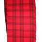 Red Tartan Check Color Printed Patterned Tights Stockings