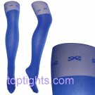 Blue Over the Knee Bow Print Tights Hosiery Stockings