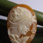 hand carved genuine shell lady cameo high relief
