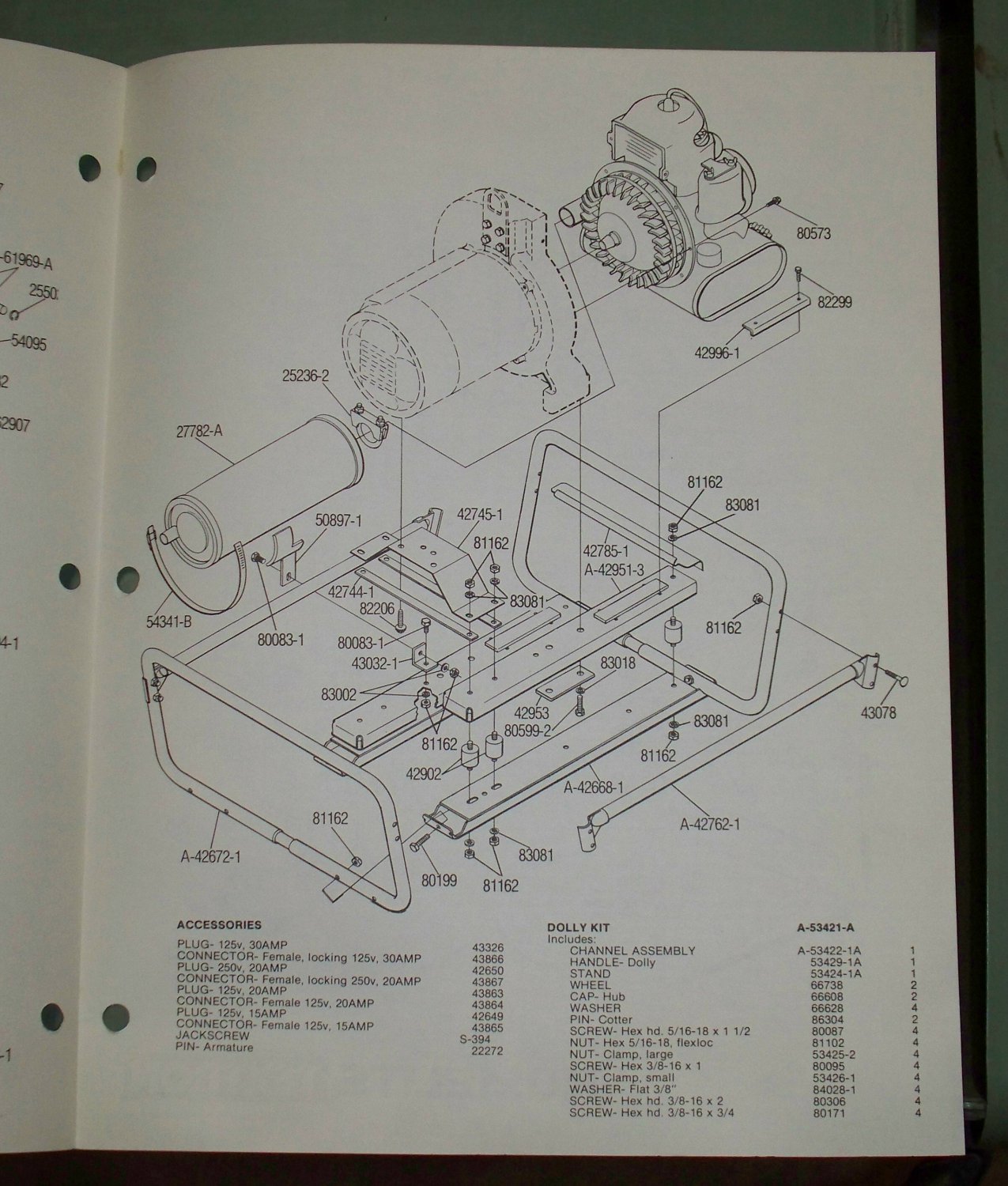 Homelite Generators, Parts List, Part No. 17136 Models 9A343 & 3A