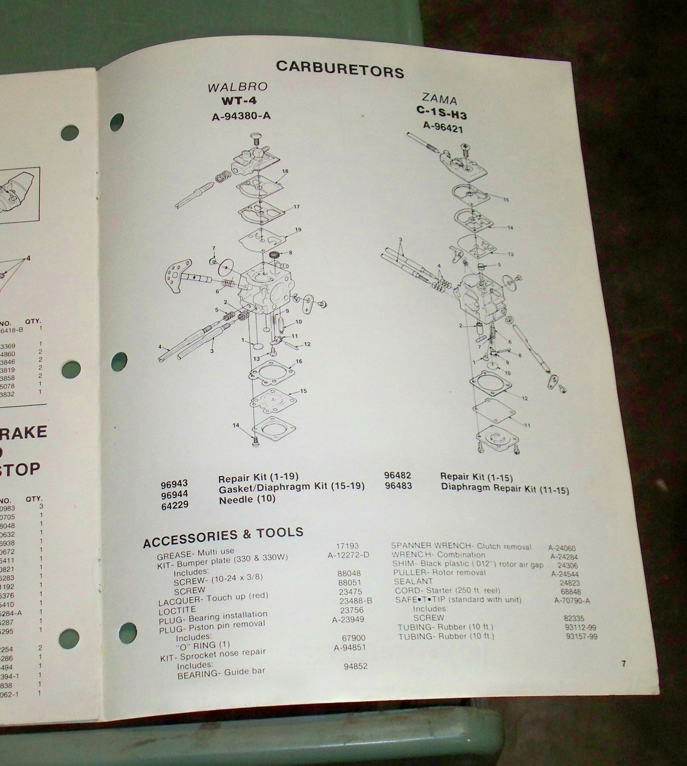 Homelite 330 Chain Saw Models 330 330sl 330w 330 Winter Unit Part 17505 Rev 2 5872