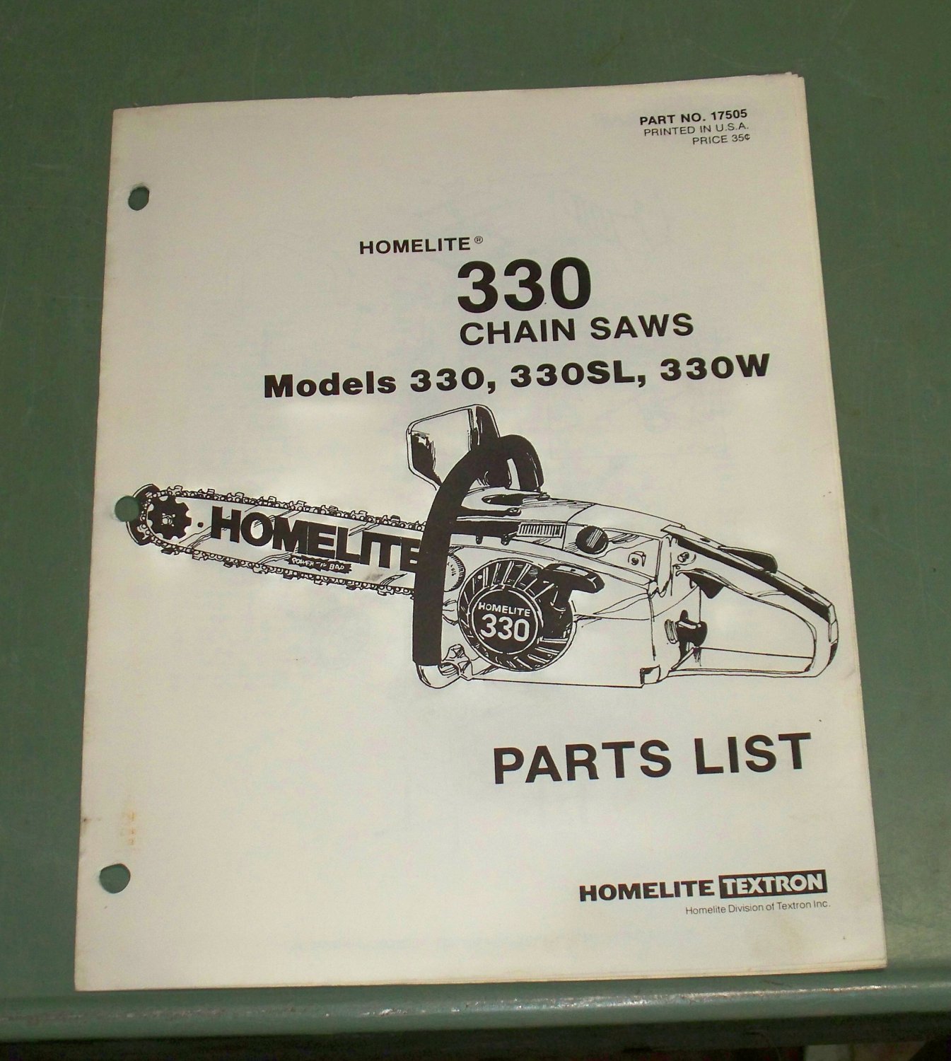 Homelite 330 Parts Diagram 5728