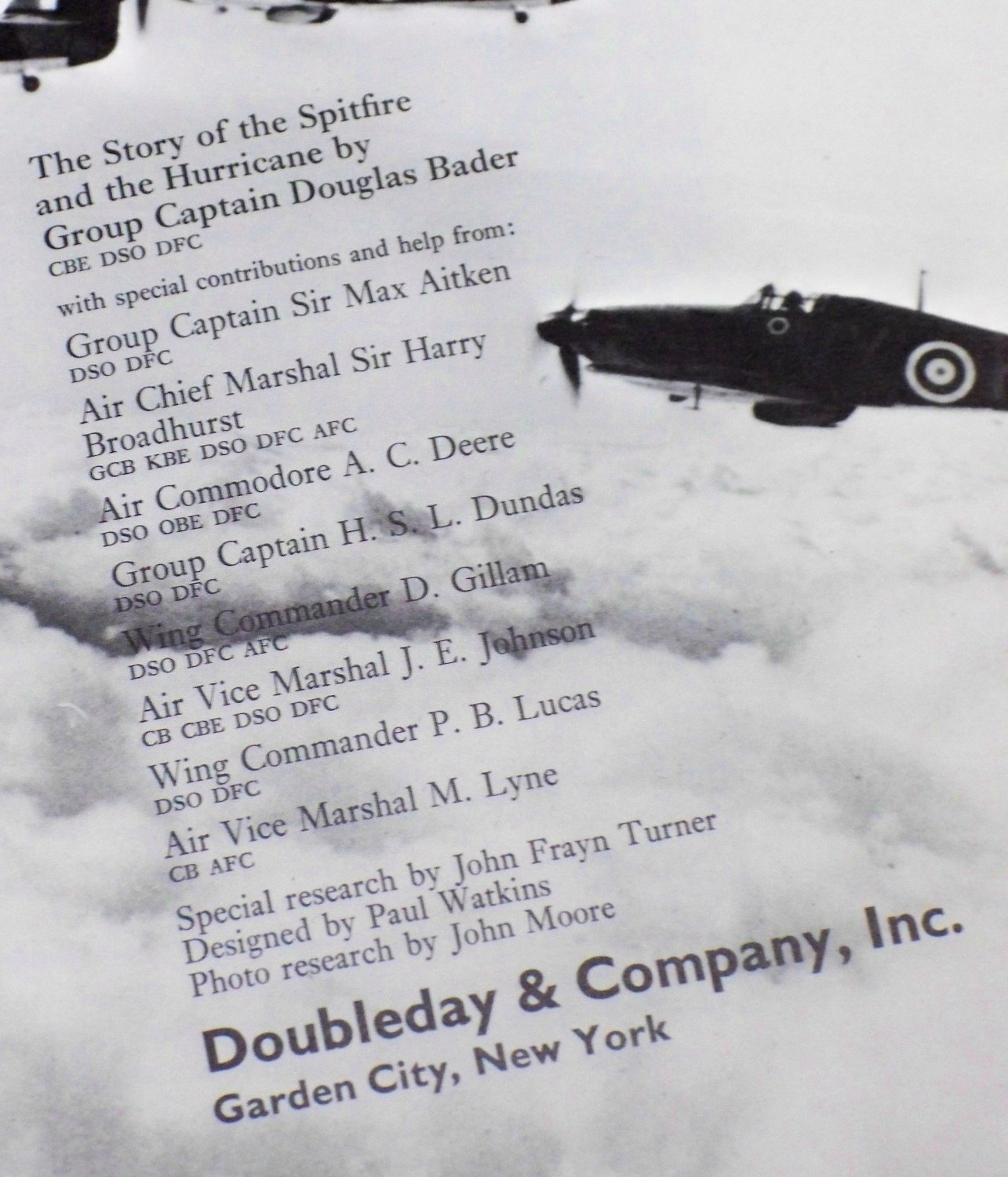 Douglas Bader Fight For The Sky Spitfire And Hurricane Wwii Fighter Planes 1973 9338