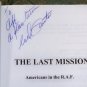 The Last Mission Americans in RAF Clif Santa possible signed copy fiction pb