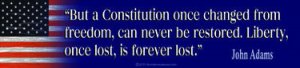 John Adams Constitution Quote 2 Bumper Sticker