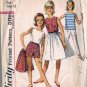 Girls 60s Skirt Top Pants Sewing Pattern Simplicity 4967 Size 12