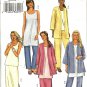 Misses Jacket, Top, Skirt Sewing Pattern Butterick 3845 Size 8, 10, 12