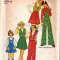 Simplicity 7109 Girls Skirt, Pants, Bib, Vest Sewing Pattern Size 7