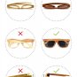 Angcen Mens' Bamboo Sunglasses