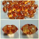 Lot 72 pcs 24L Clear Crystal Rhinestone Orange Marquise Buttons 6 dozen