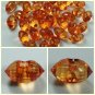 Lot 72 pcs 24L Clear Crystal Rhinestone Orange Marquise Buttons 6 dozen