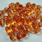 Lot 72 pcs 24L Clear Crystal Rhinestone Orange Marquise Buttons 6 dozen