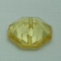 Lot 24 pcs 24L Clear Crystal Rhinestone Light Yellow Octagon 2 Hole Buttons