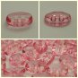 Lot 24 pcs 24L Clear Crystal Light  Pink Oval 2 Hole Buttons