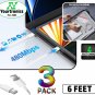 3 PACK 6ft Fast Charger Charging Cables For iPhone 14 13 12 11 X XR Plus Pro Max
