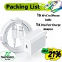 6FT Super Fast Charger Type USB-C Wall Adapter For iPhone 14 13 12 11 X  Pro