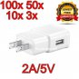 Lot 2A USB Wall Charger Plug Home Power Adapter For Samsung Android Phone LG HTC