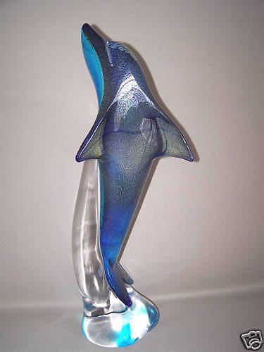 murano dolphin glass