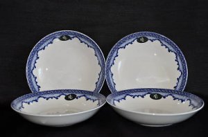 Ralph high quality Lauren Mandarin Blue Bowls (4 sets)