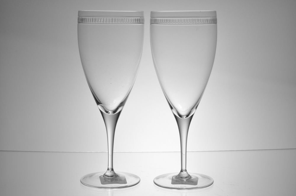 LENOX Kate Spade Chapel Hill Iced Beverage Glasses Set/2 NonLead