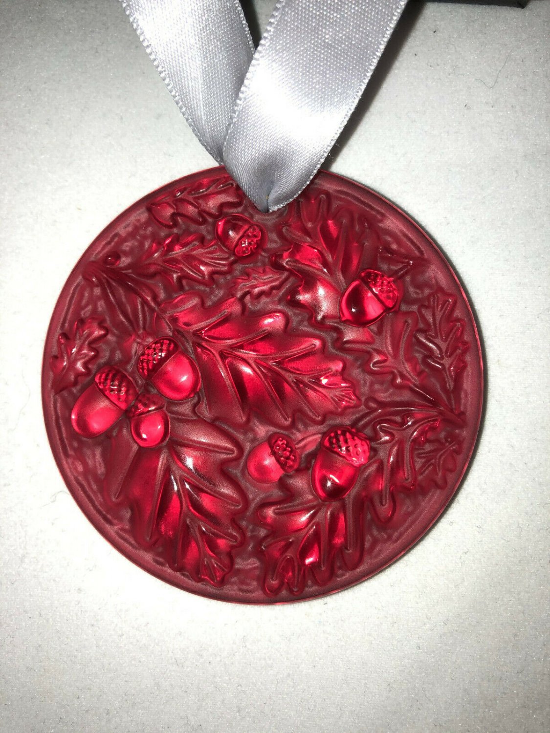 Lalique 2025 red christmas ornament