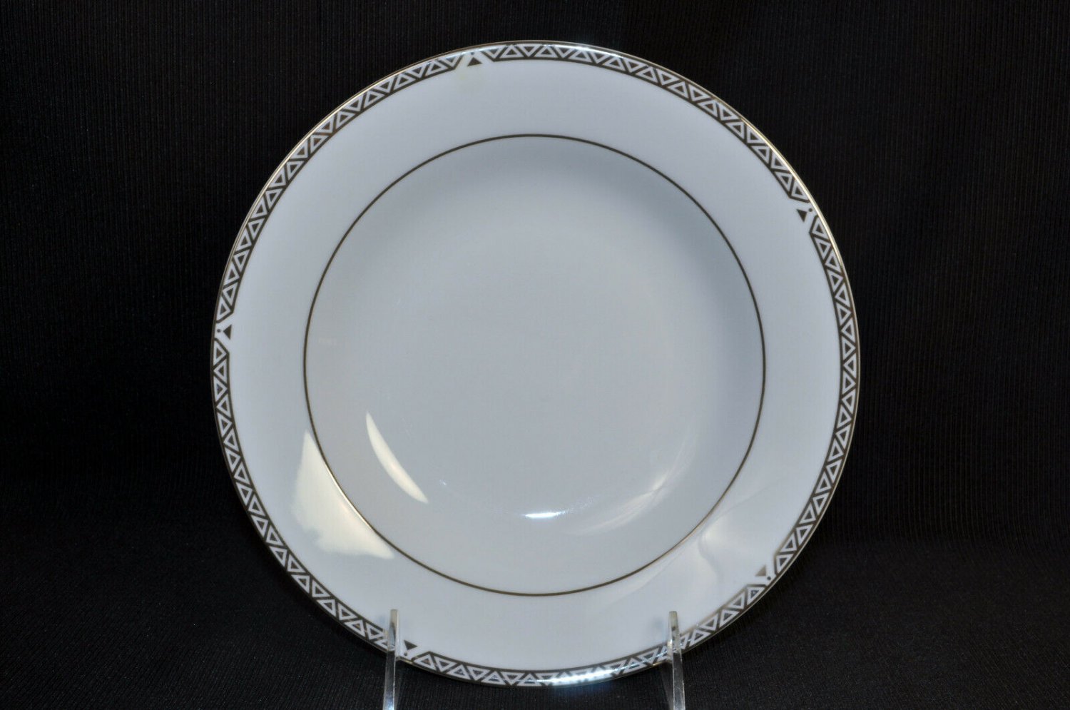 ROYAL DOULTON Platinum Rim Soup Bowl Set/6 Fine Bone China New