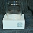 LABRAZEL White Ceramic Footed Tumbler with Rhinestones Jamie Drake Italy
