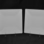VILLEROY & BOCH White Large Square Dinner Plates 9.4" Set/2 New