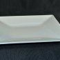 VILLEROY & BOCH White Large Square Dinner Plates 9.4" Set/2 New