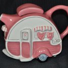 BLUE SKY Clayworks Dining Car Pink Tea Pot Teapot Ceramic New BLUE SKY Clayworks Dining Car Pink Tea Pot Teapot Ceramic New