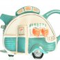 BLUE SKY Clayworks Dining Car Green Tea Pot Teapot Ceramic  New